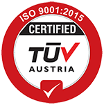 TUV Austria ISO 9001:2015 Certified